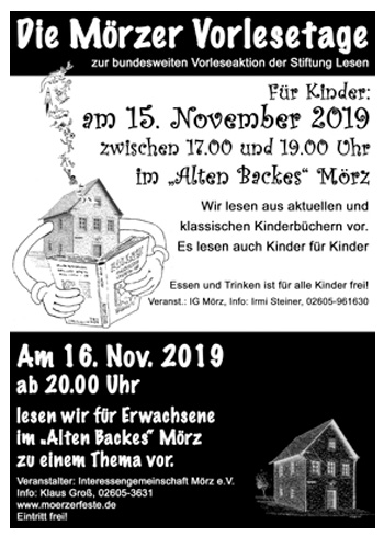 Lesungen im Backes 2019